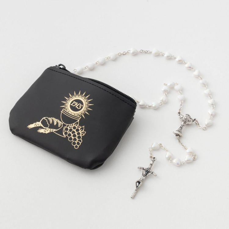 Różaniec serce perłowe