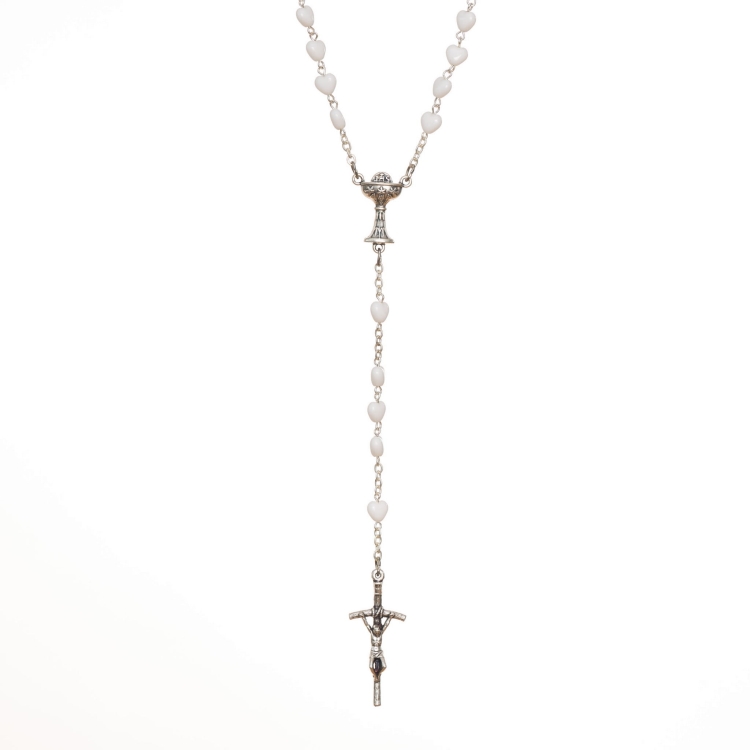 Różaniec serce kreda