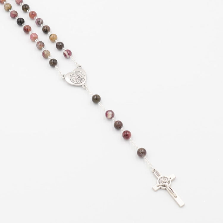 Różaniec turmalin 8 mm