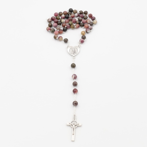 Różaniec turmalin 8 mm