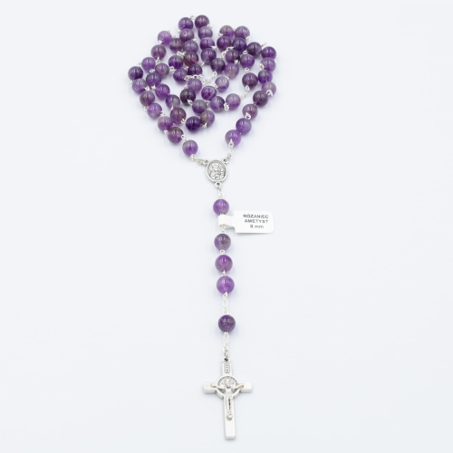 Różaniec ametyst 8 mm