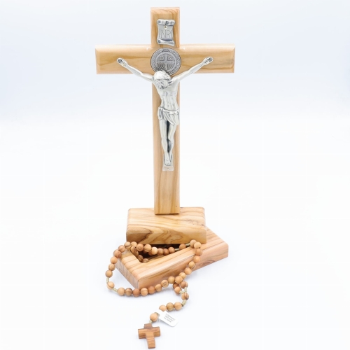 Krzyż z drewna oliwnego 25 cm