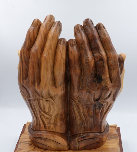 Ostatnia Wieczerza - figura z drewna oliwnego