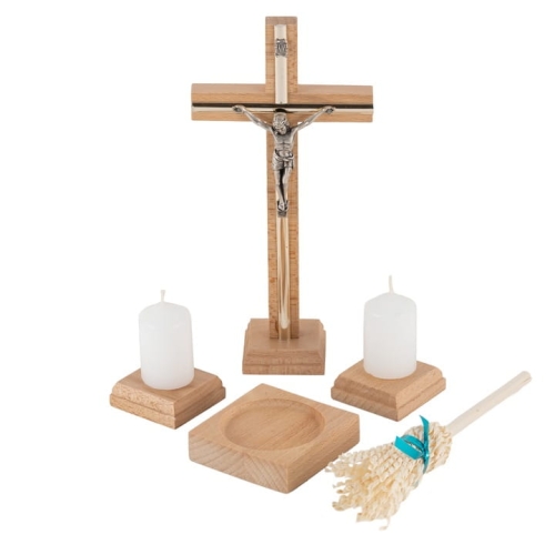 KOMPLET-KOLEDOWY-DREWNIANY-KRZYZ-KOLEDA-PASYJKA-MISKA-KROPIDLO-SWIECZKI-Marka-bez-marki.jpg
