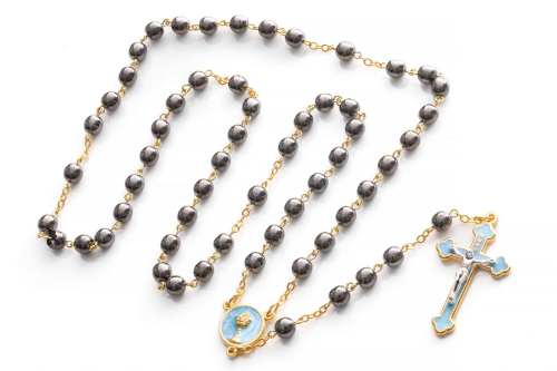 Różaniec emalia hematyt