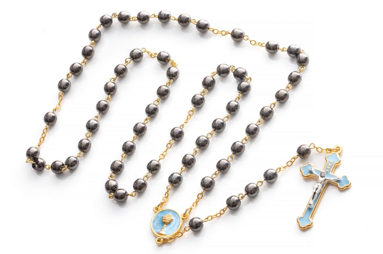Różaniec emalia hematyt