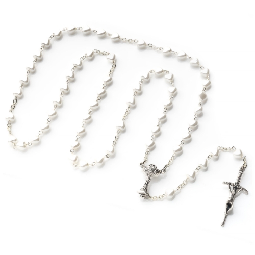 Różaniec serce perłowe