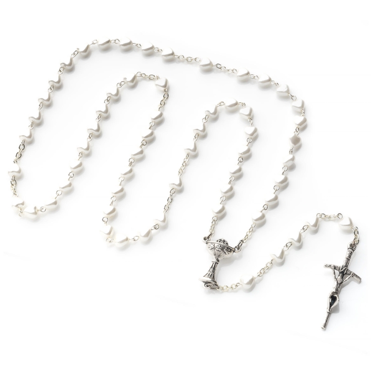 Różaniec serce perłowe